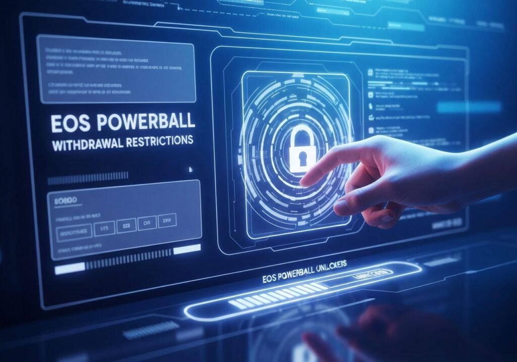 이오스파워볼 출금제한 해제 방법